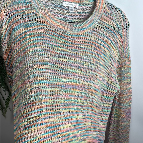 JohnPaulRichard Cream Crew Neck Sweater Textured Knit - Picture 6 of 16